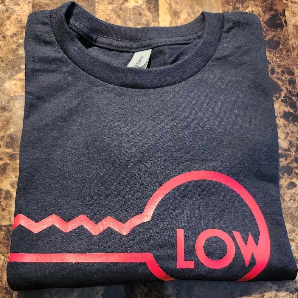 Handmade "Low 🔑" tee.